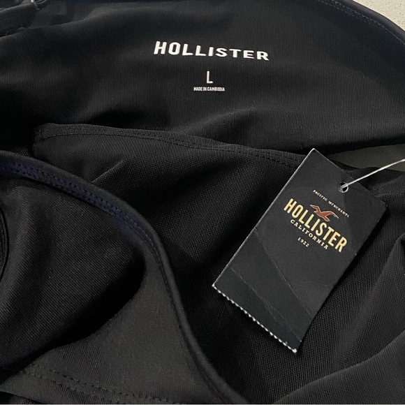 NWT Black Hollister Sports Bra Size Large - Picture 4 of 4